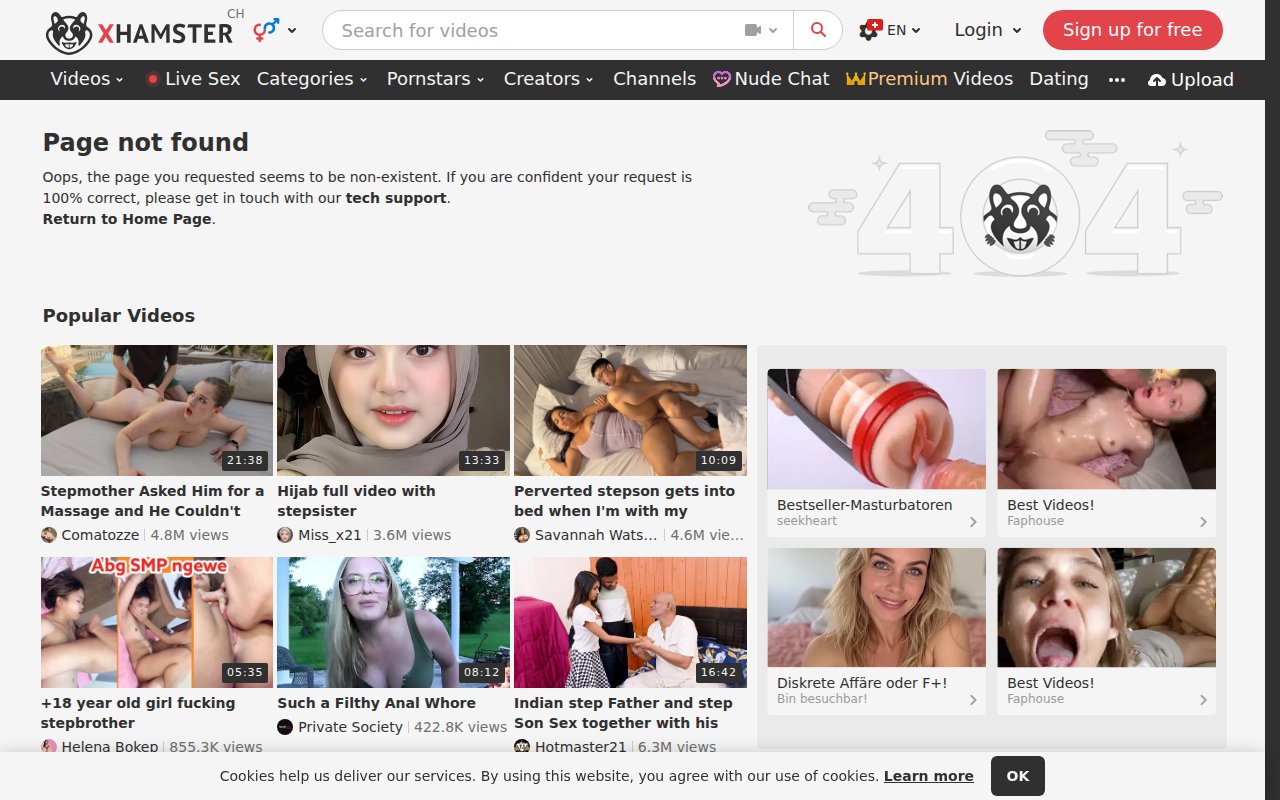 Screenshot of xHamster Amateur
