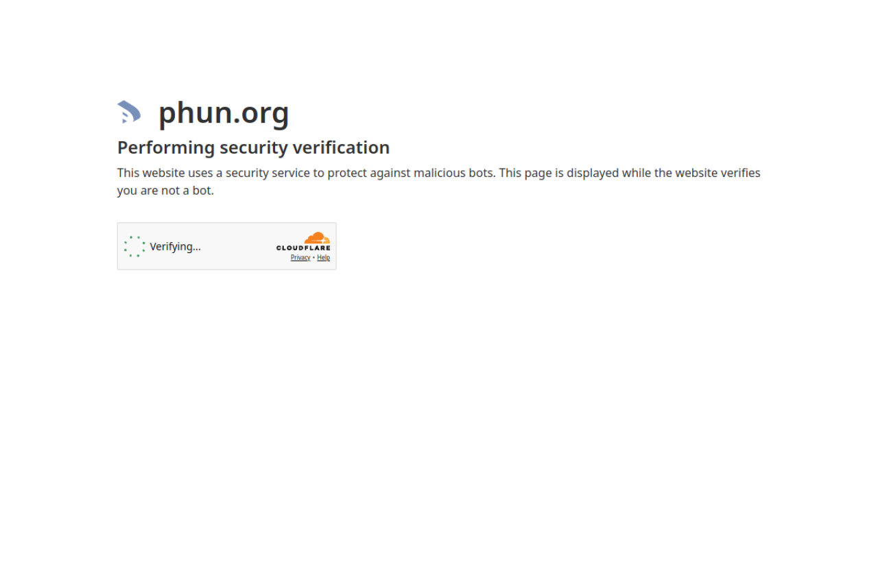 Phun org screenshot