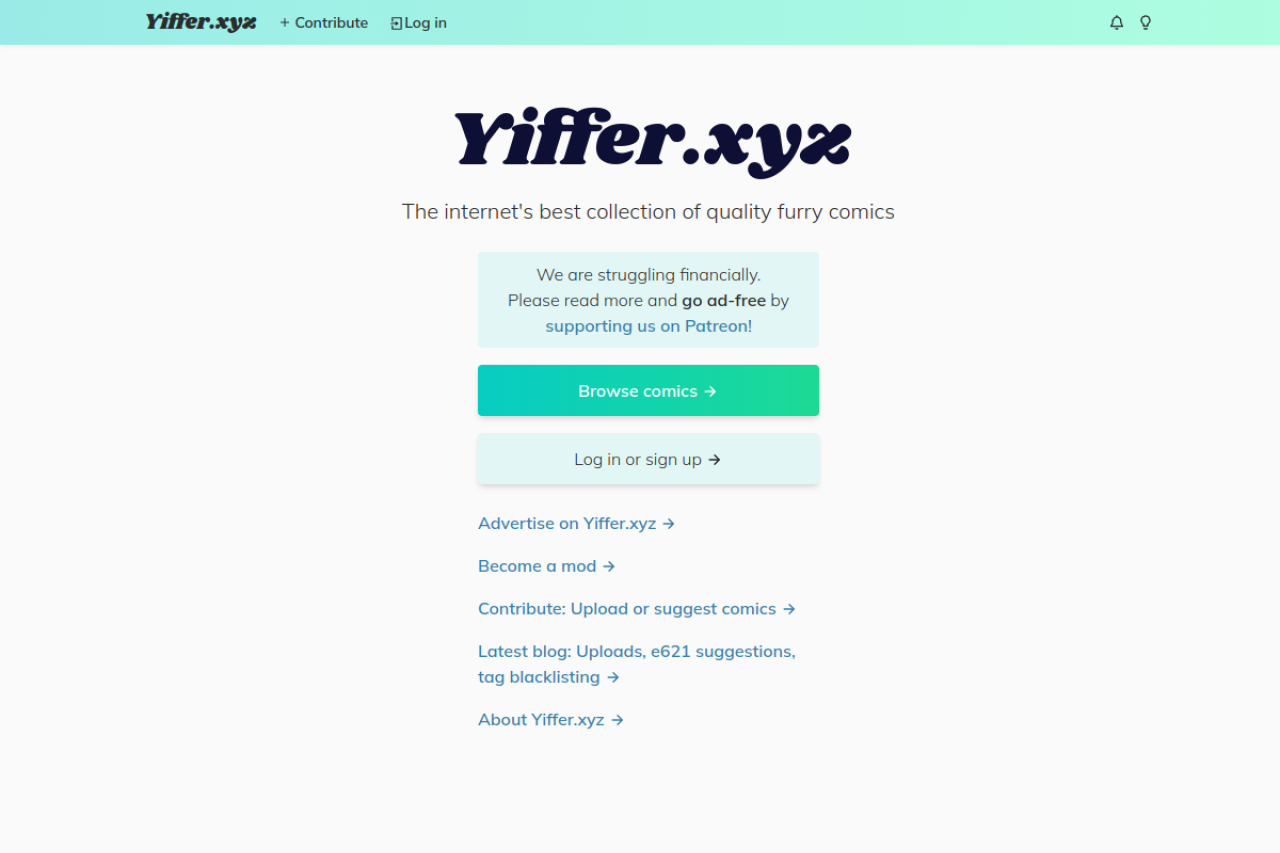 Screenshot of Yiffer