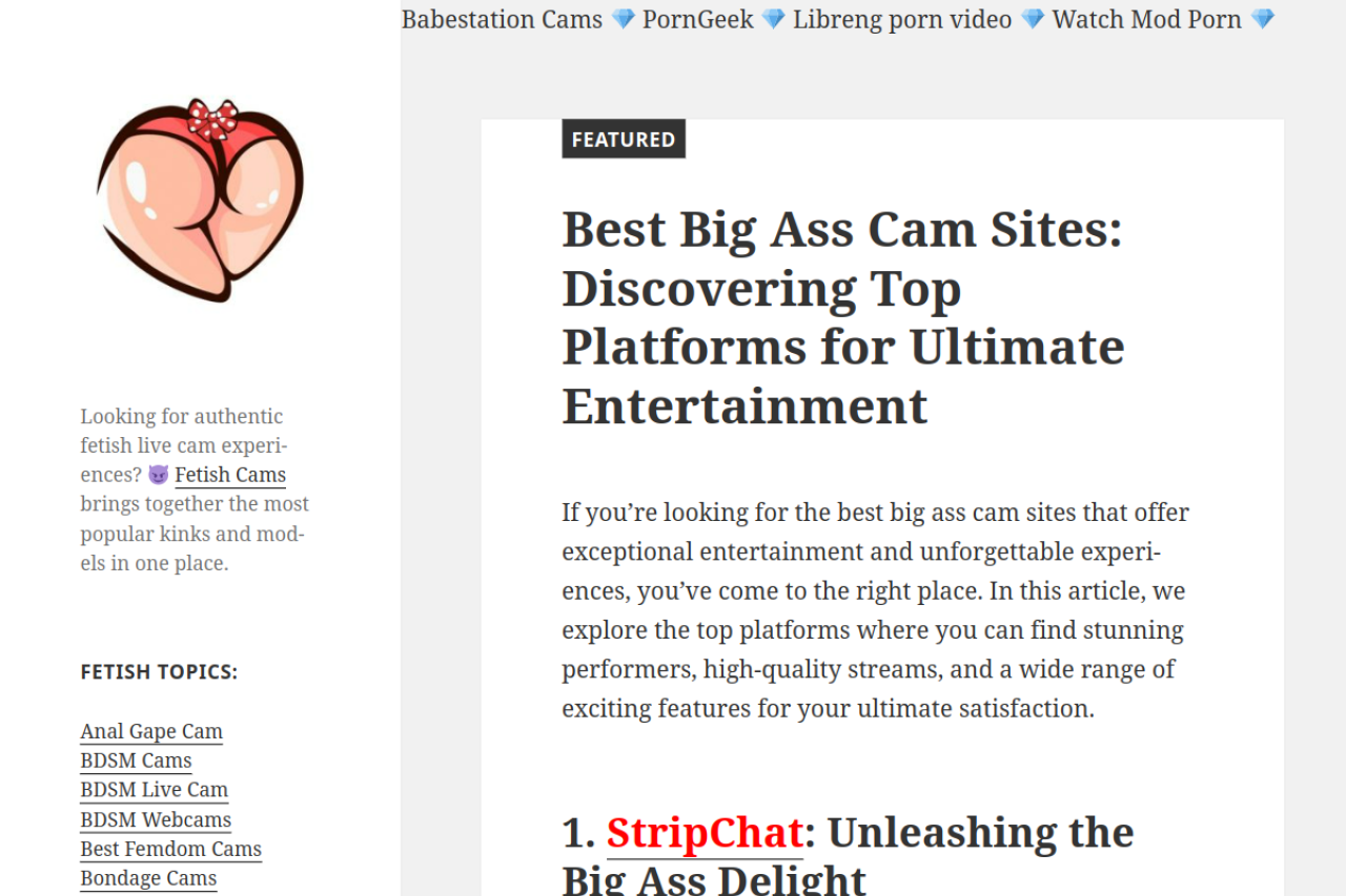 Screenshot of Big ass cams