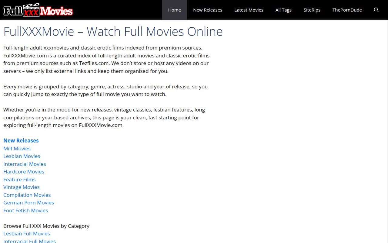 Screenshot of Fullxxxmovies