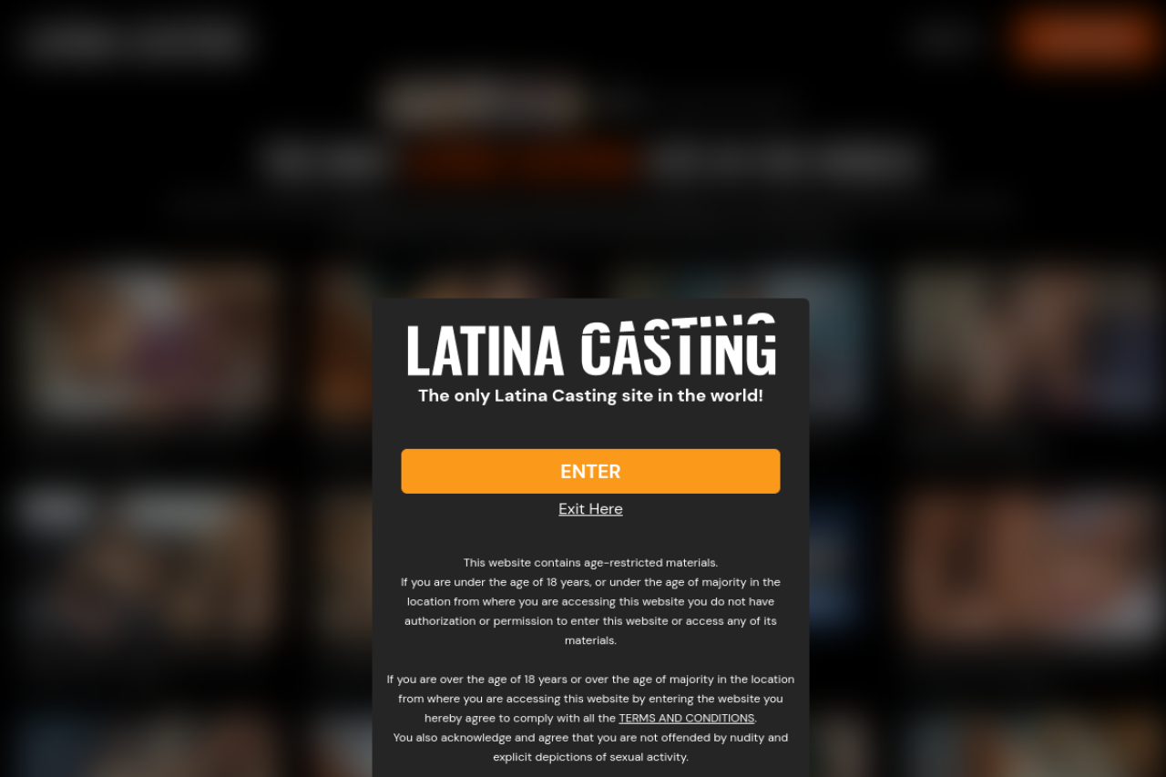 Screenshot of Latinacasting