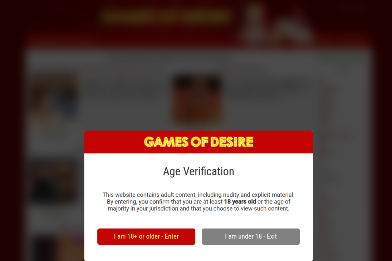 Screenshot of Games of desire