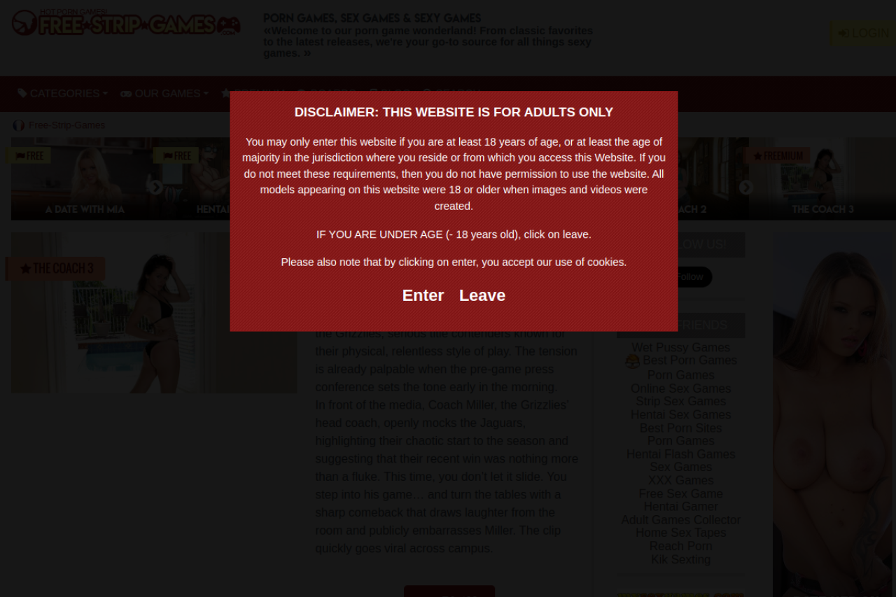 Screenshot of Free strip