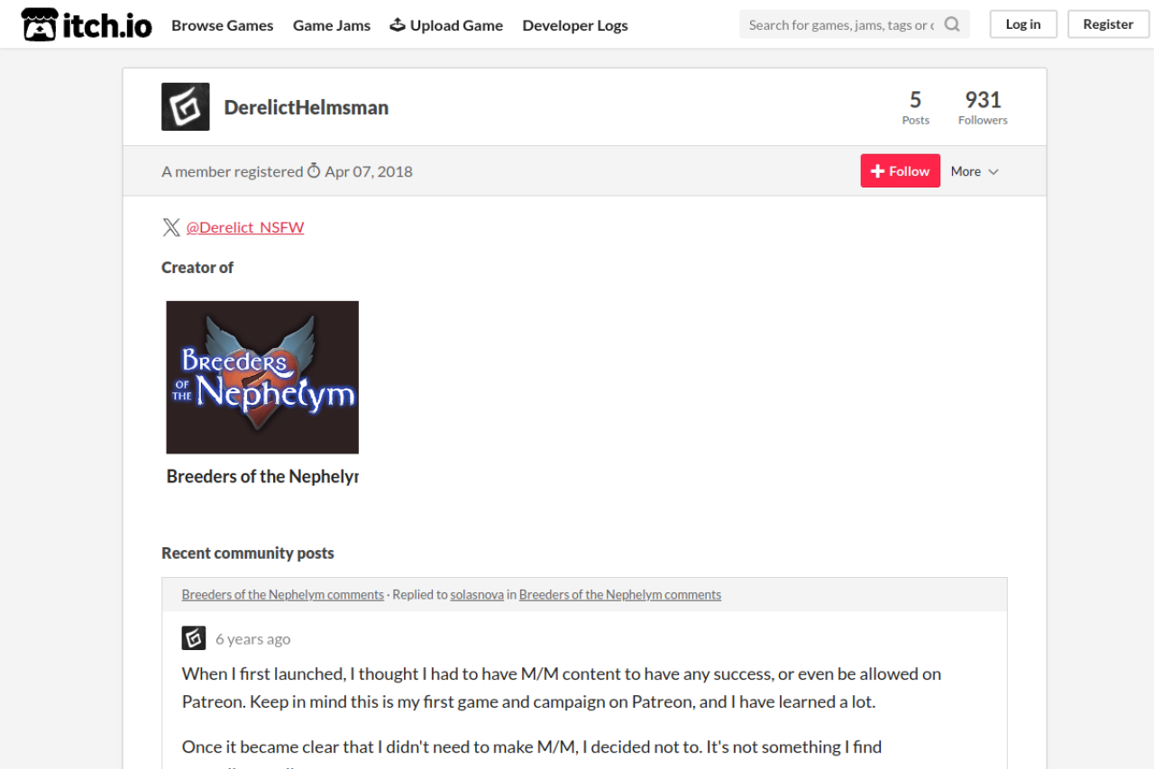 Screenshot of Breeders of the nephelym