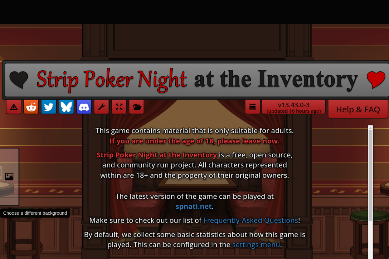 Screenshot of Spnati