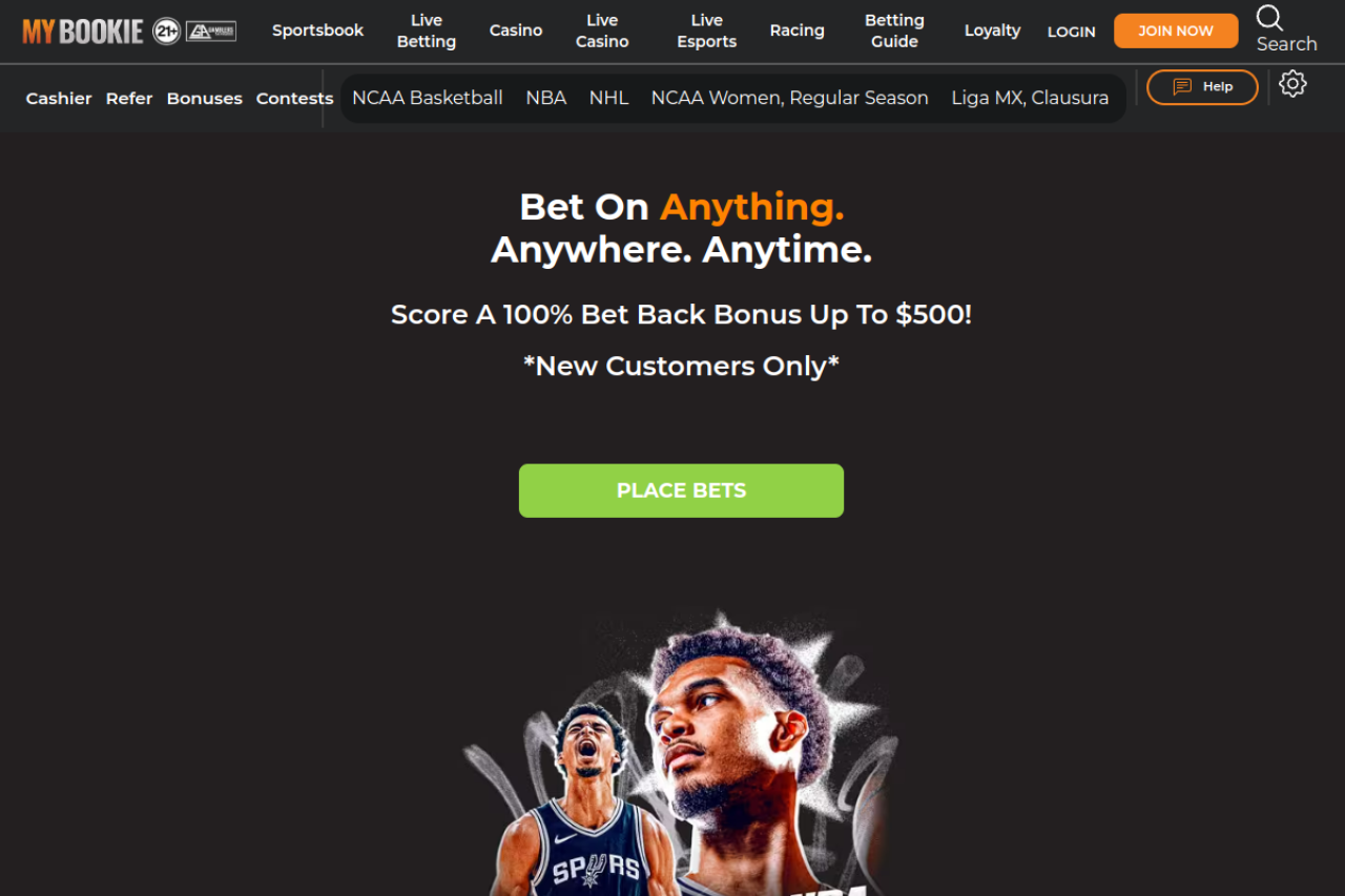 Screenshot of Mybookie