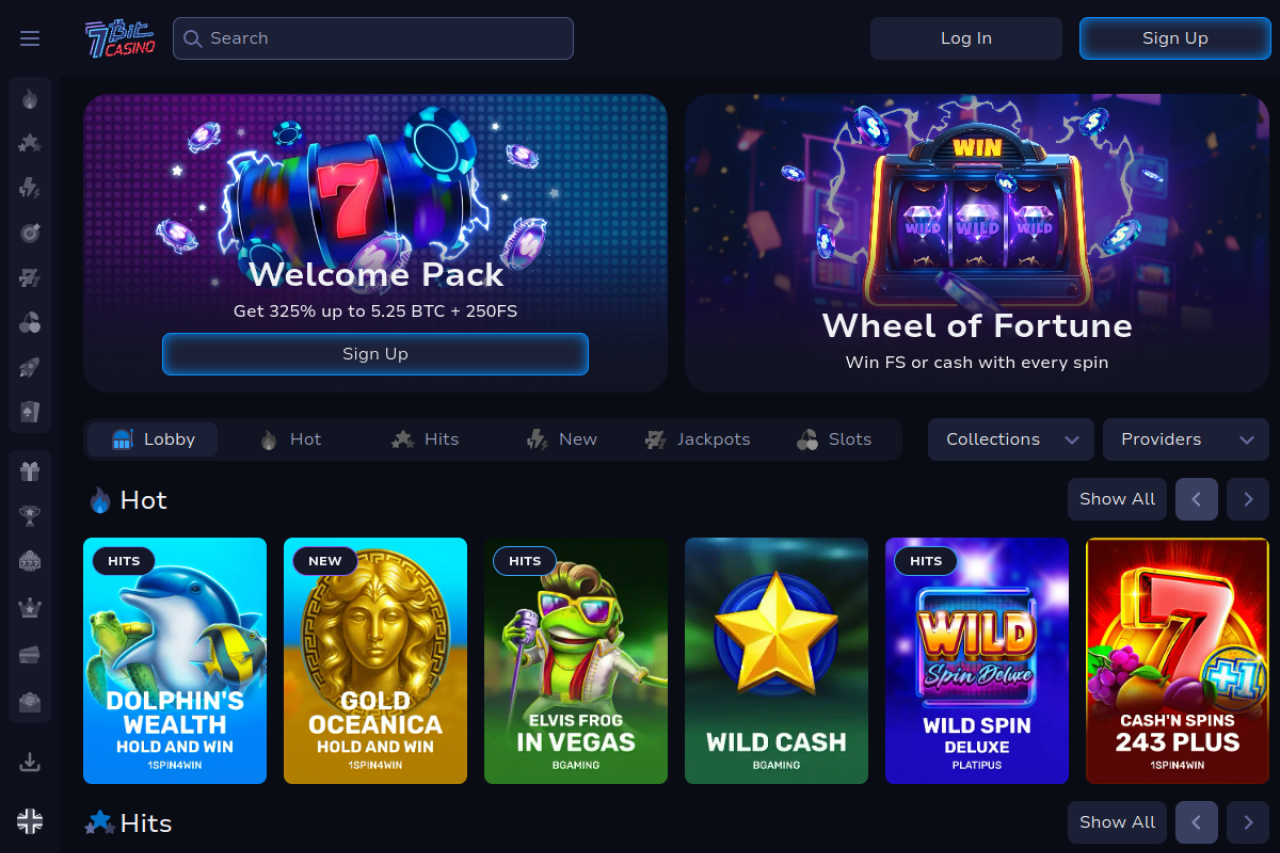 Screenshot of 7bit casino