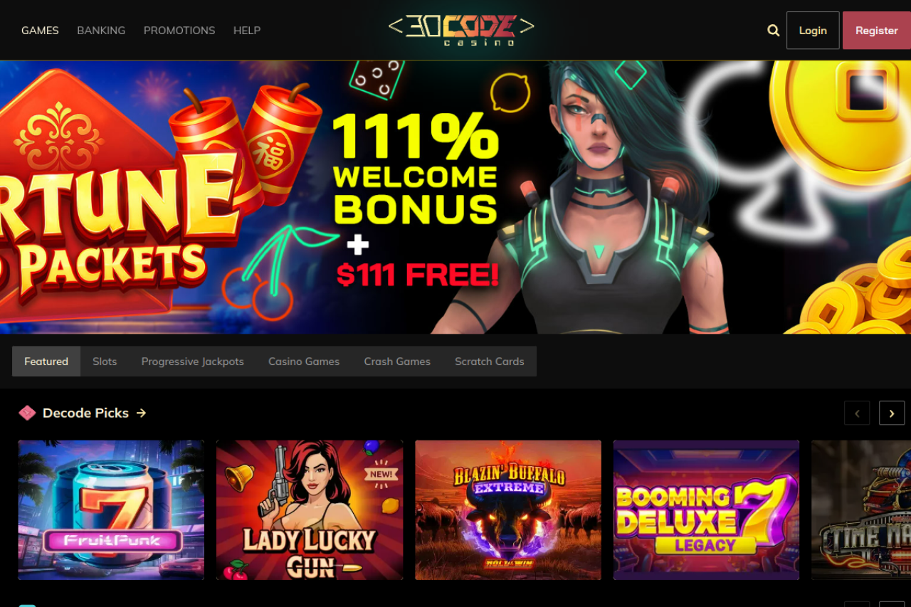 Screenshot of Decode casino