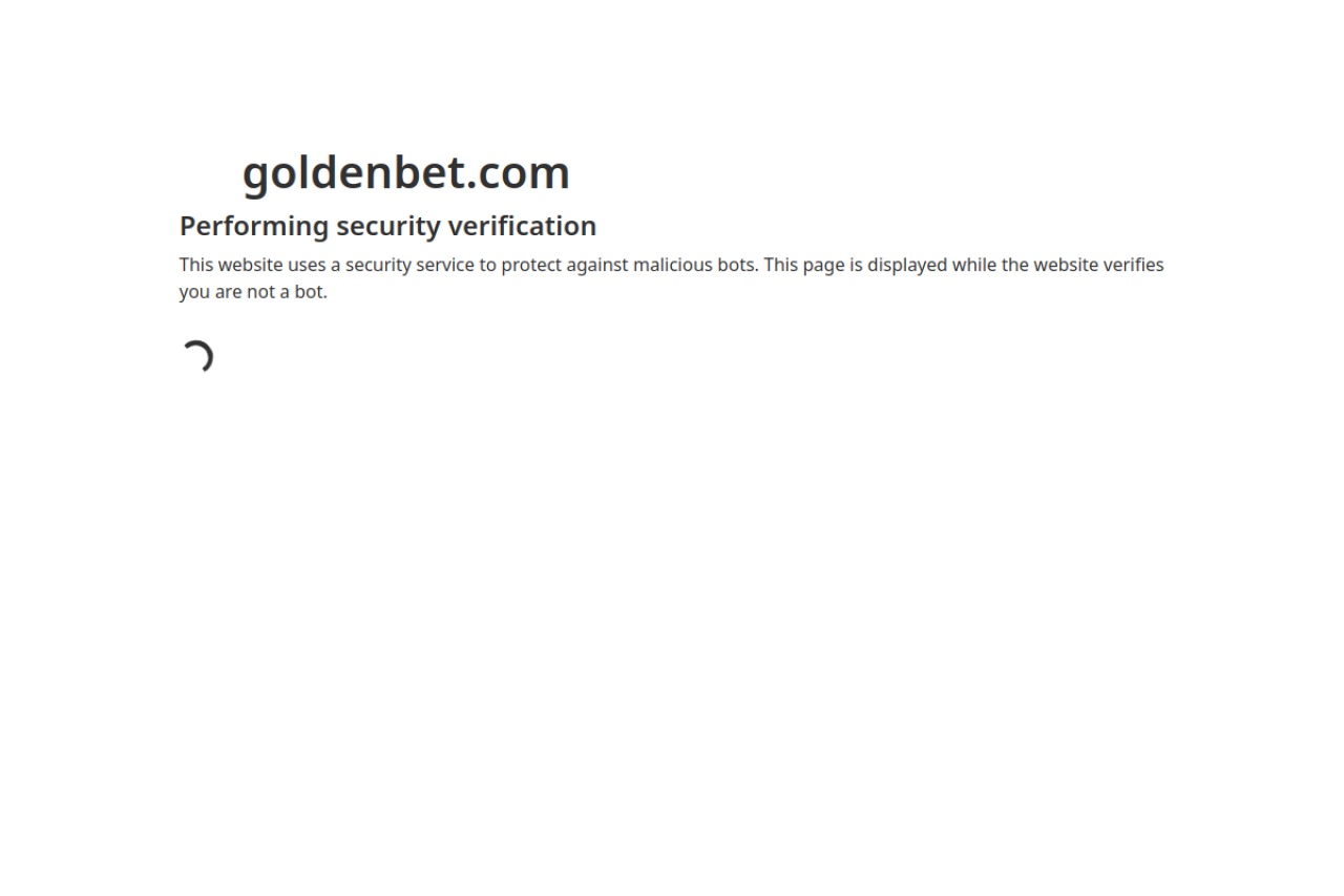 Screenshot of Goldenbet