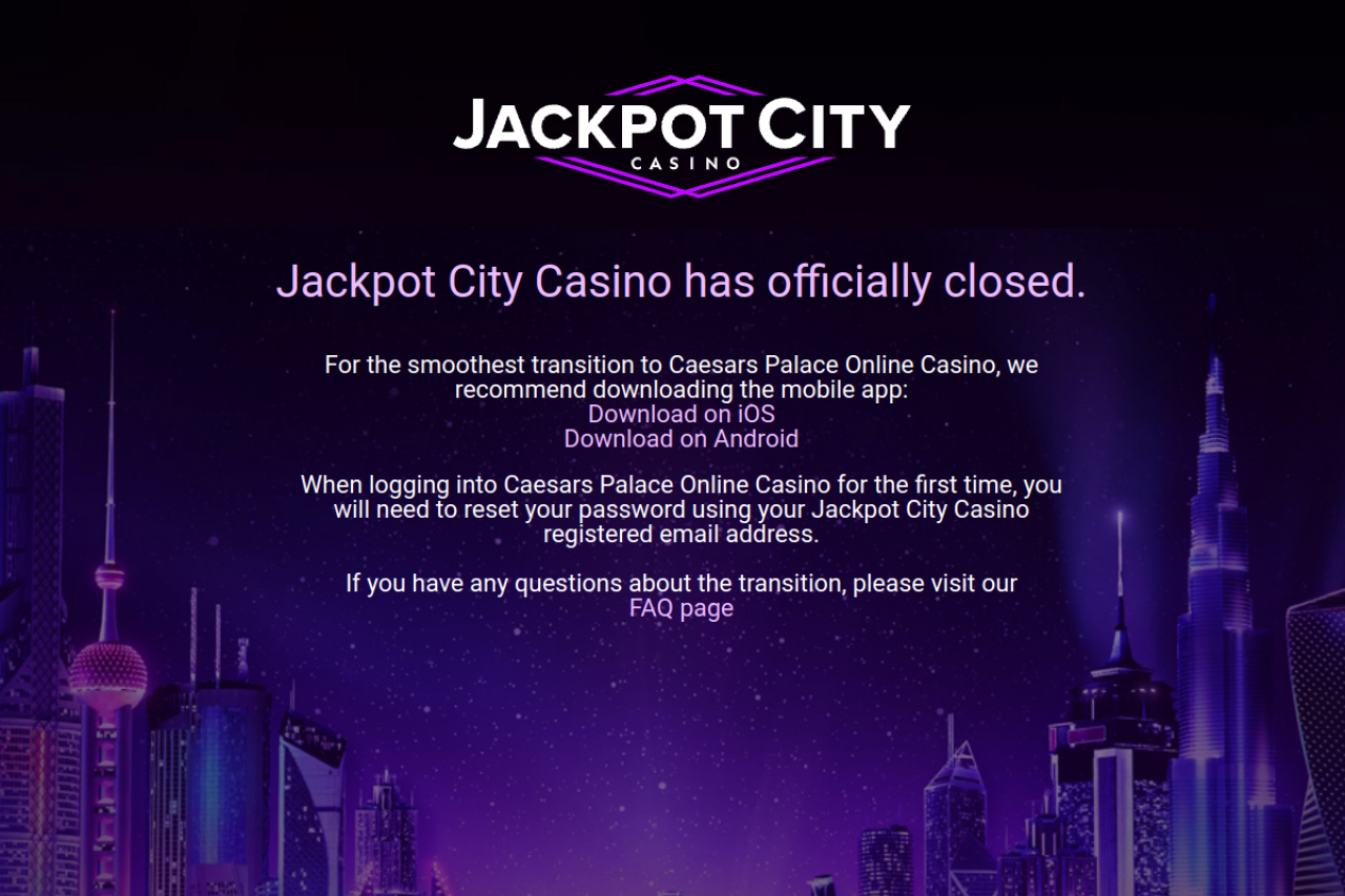 Screenshot of Jackpot city casino