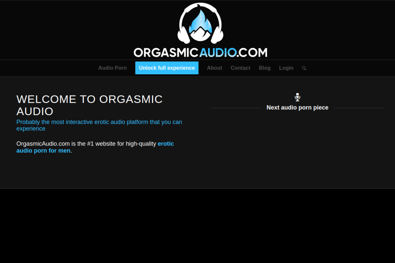 Orgasmic audio screenshot
