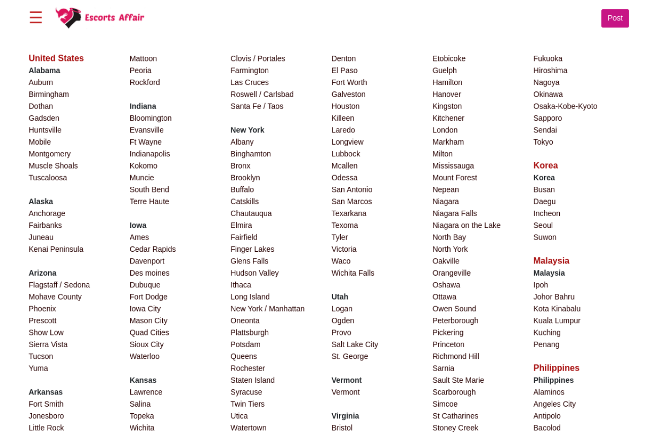 Screenshot of Escortsaffair