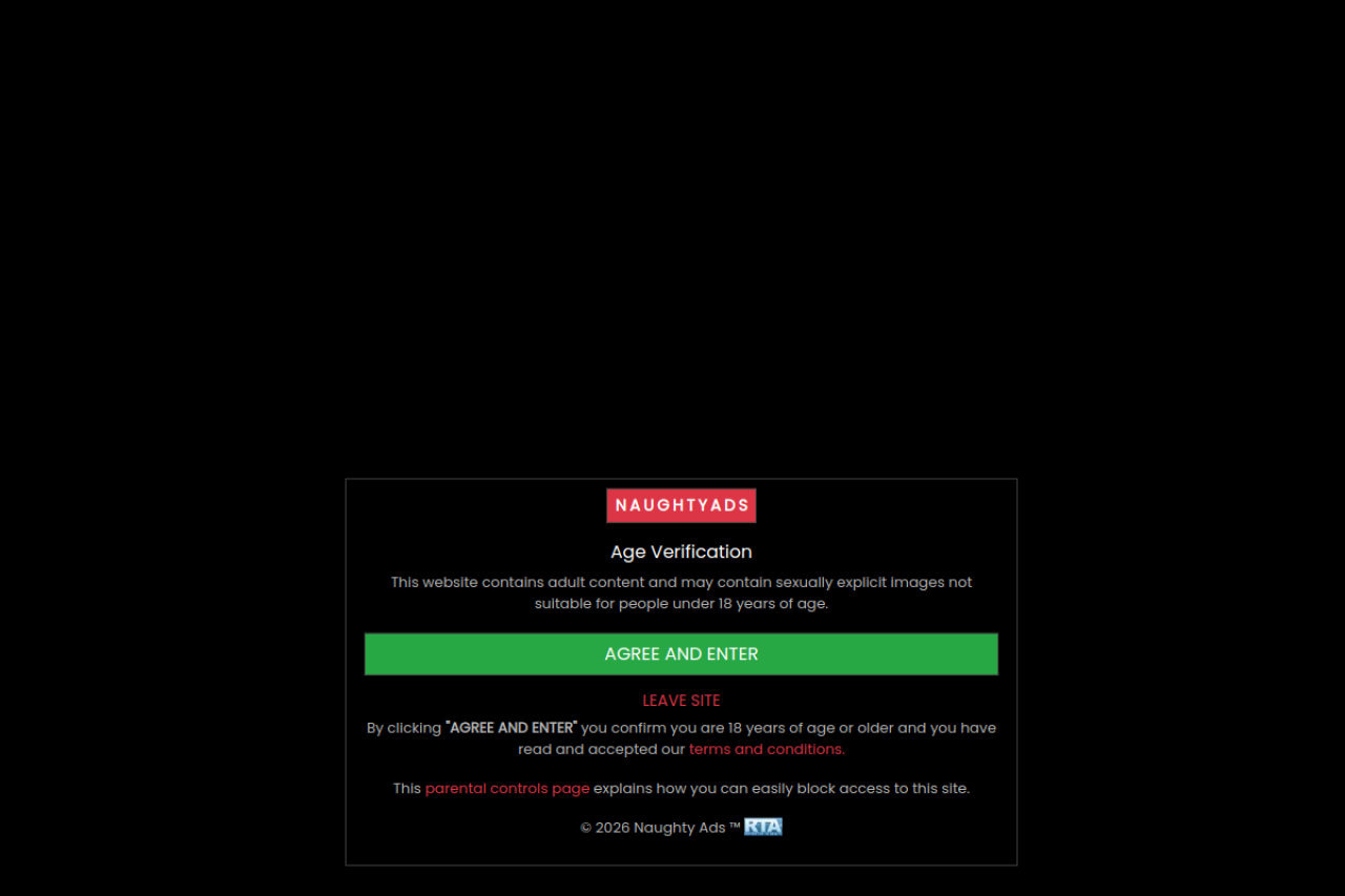 Screenshot of Naughty ads