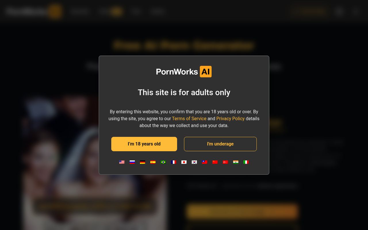 Screenshot of Pornworks