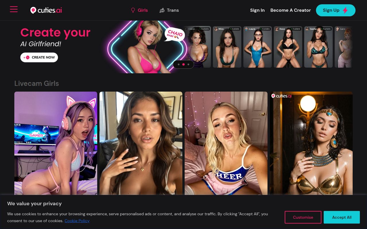 Screenshot of Jasmin