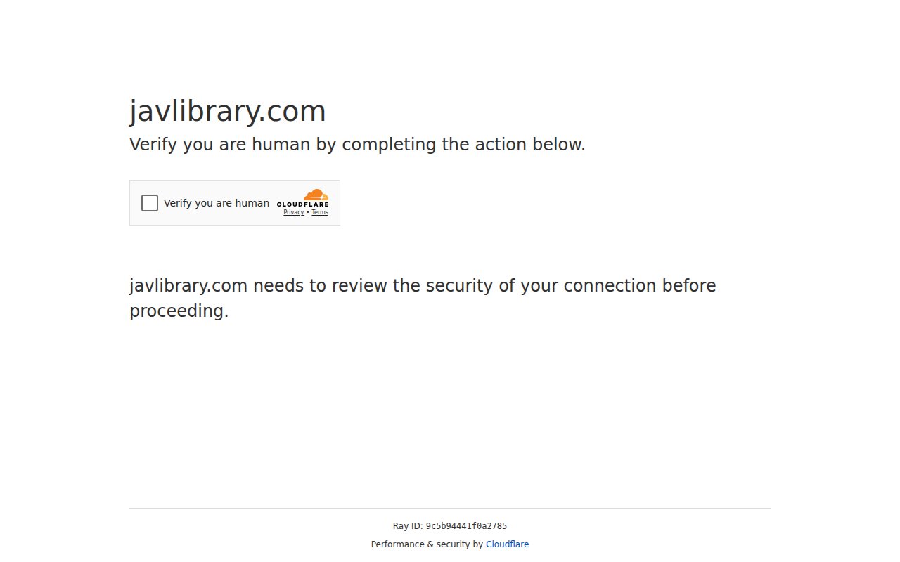 Screenshot of JAVLibrary