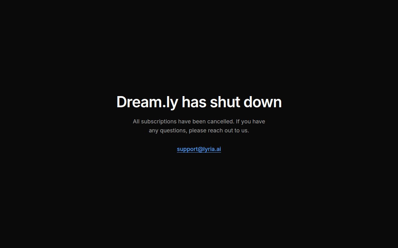 Screenshot of Dreamly