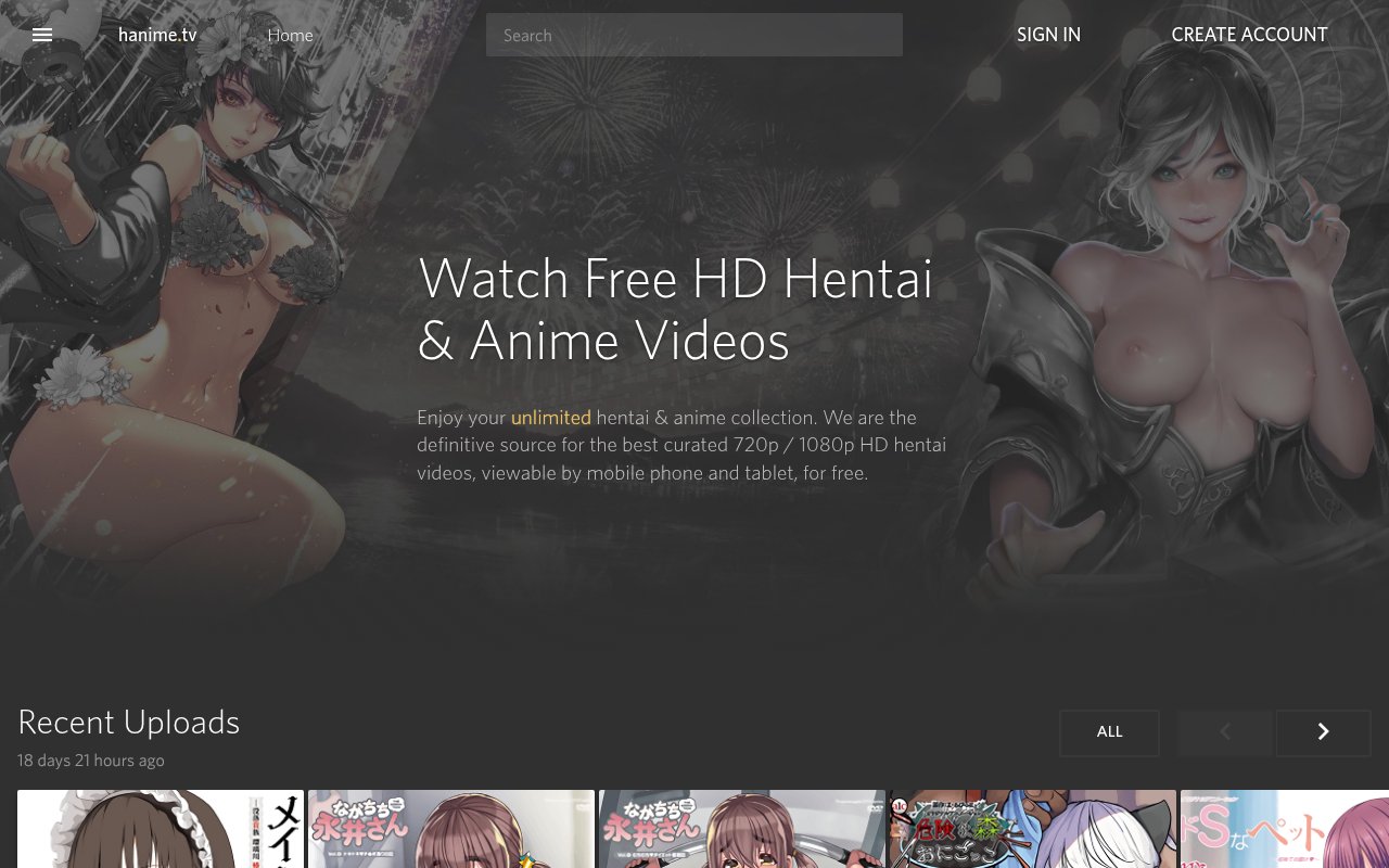 Screenshot of Hanime