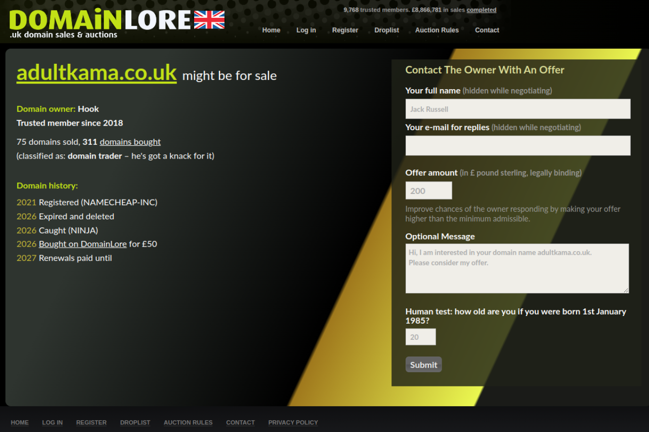 Screenshot of Adultkama