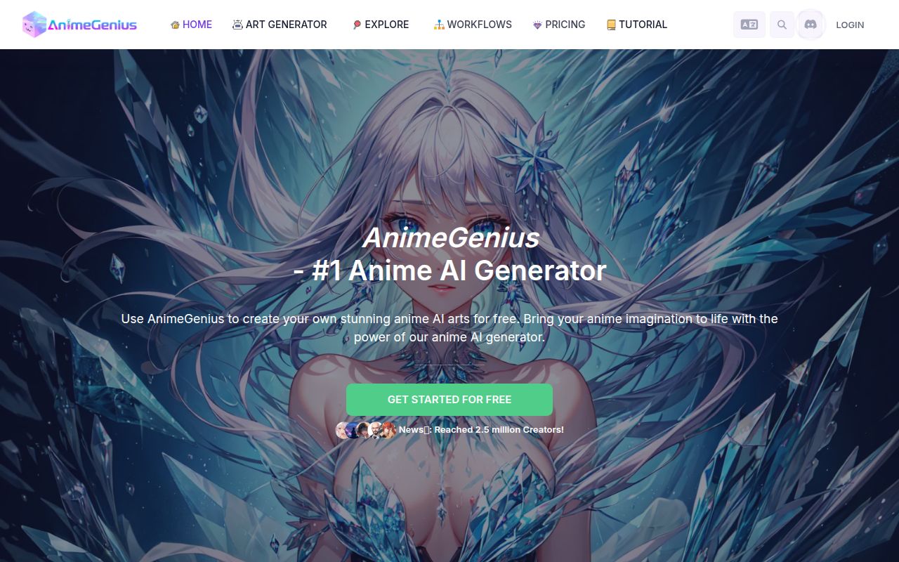 Screenshot of Animegenius