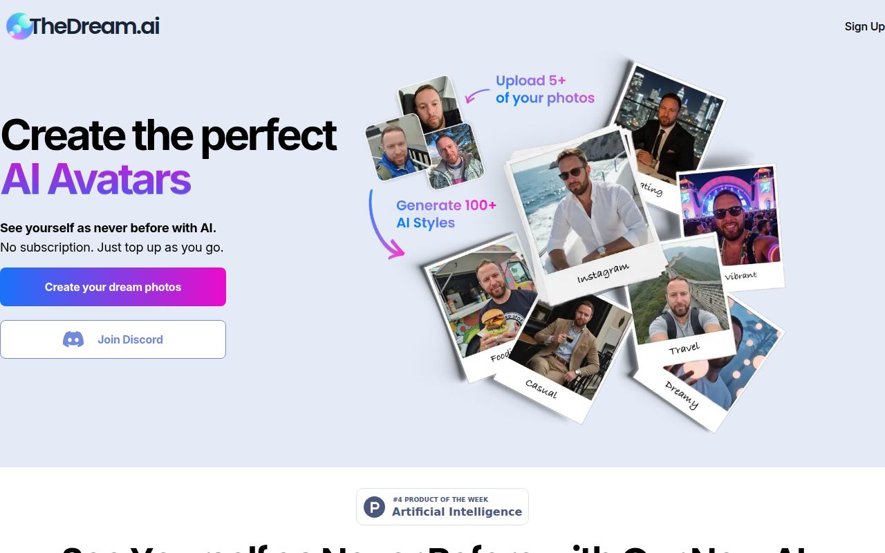 Screenshot of Thedream