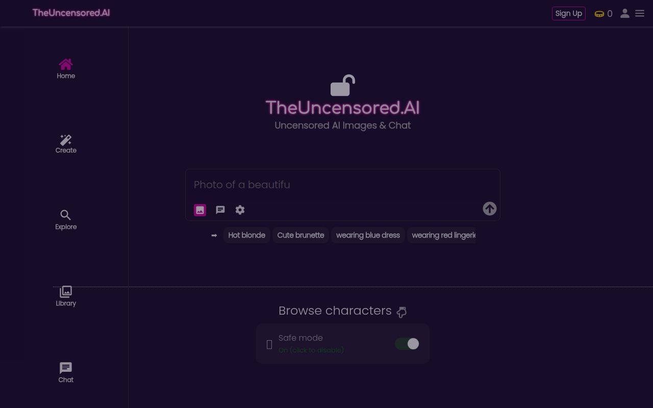 Screenshot of Onlyfakes app