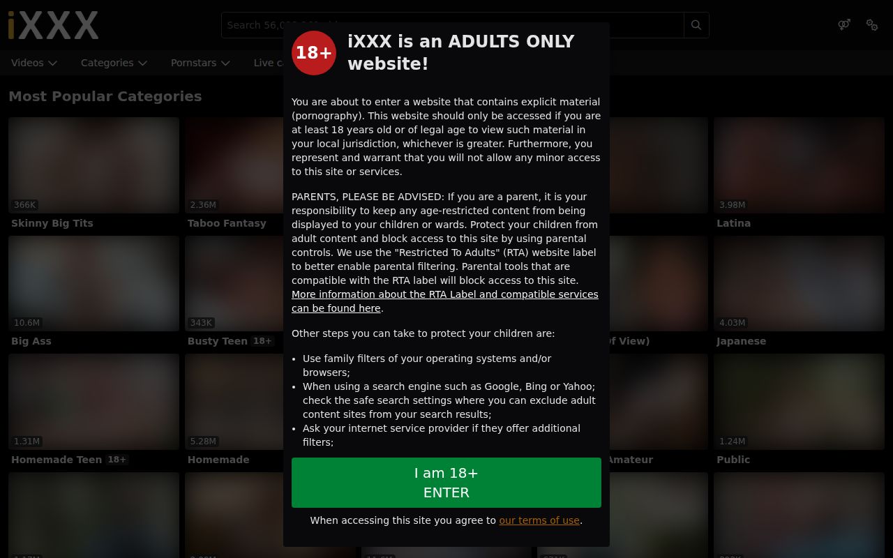 Screenshot of Ixxx taboo