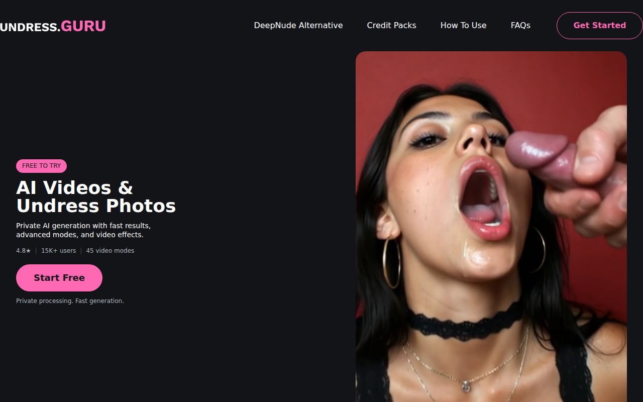 Screenshot of Undress guru