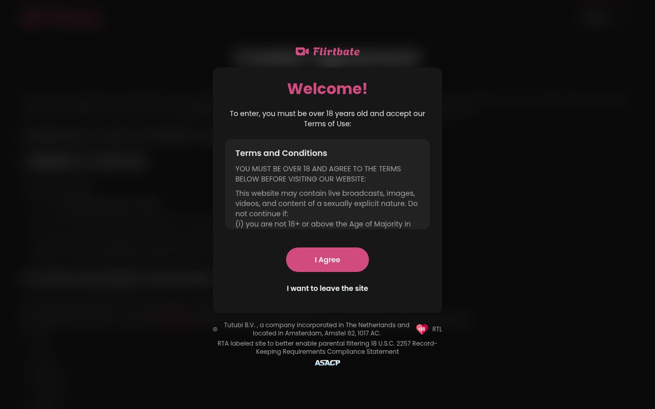 Screenshot of Flirtbate
