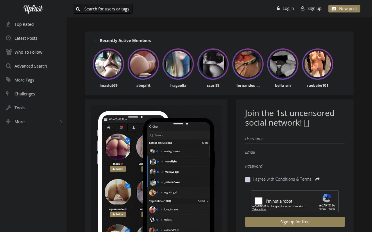 Screenshot of Uplust