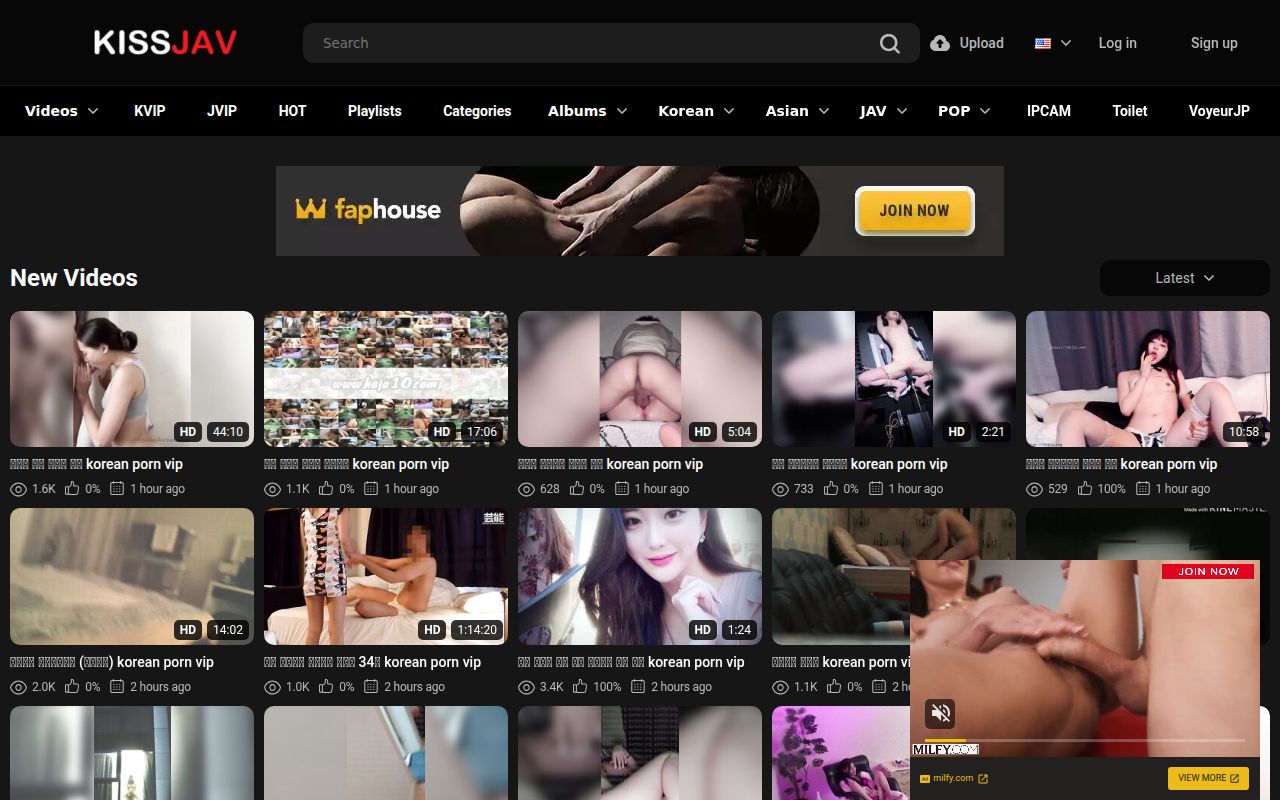 Screenshot of Kissjav