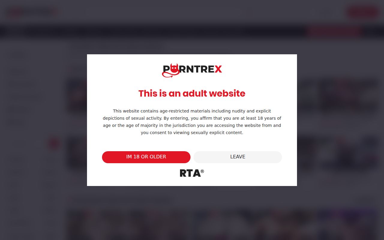 Screenshot of Porntrex