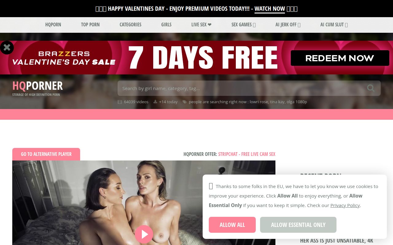 Screenshot of Hqporner