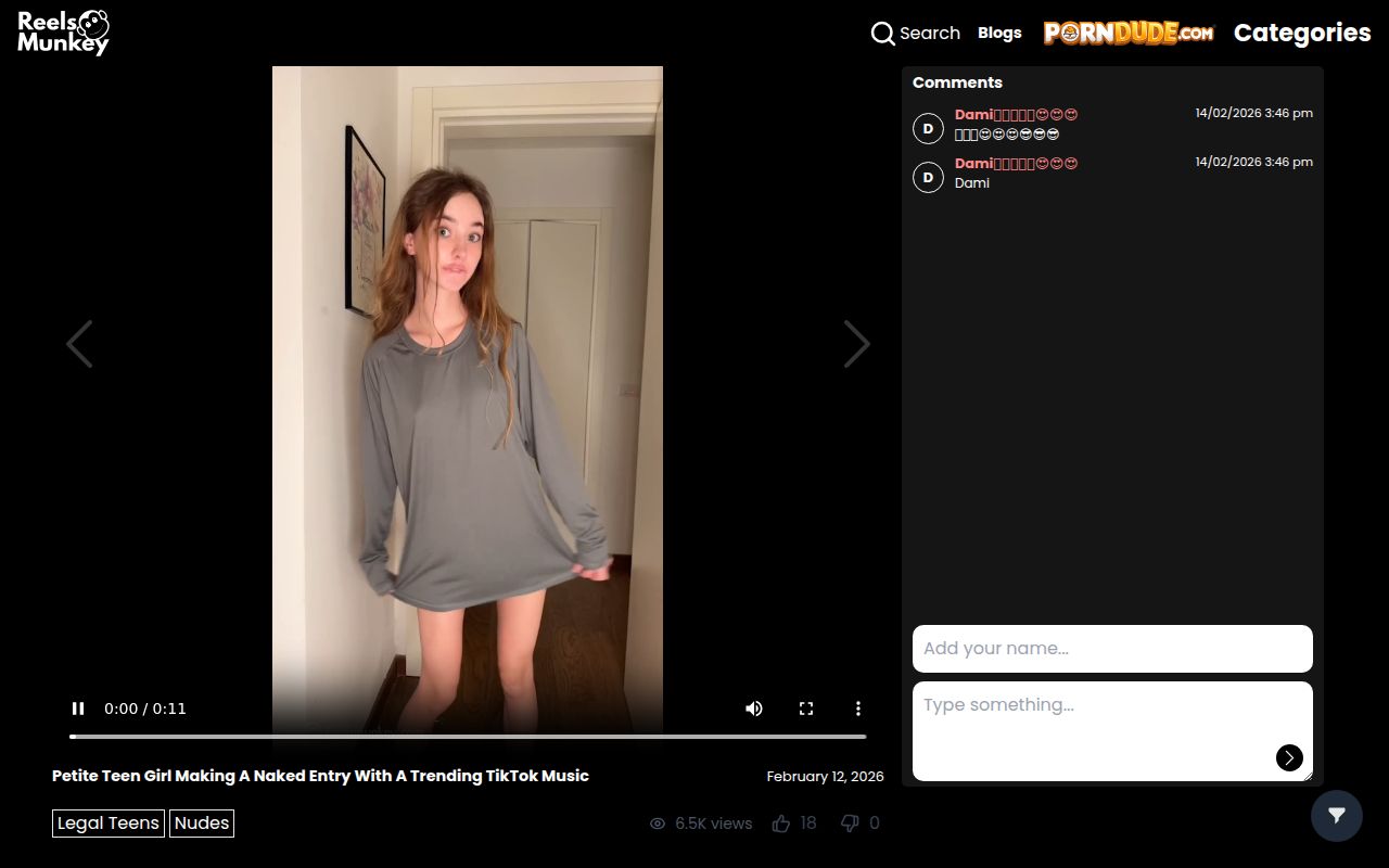 Screenshot of Reelsmunkey