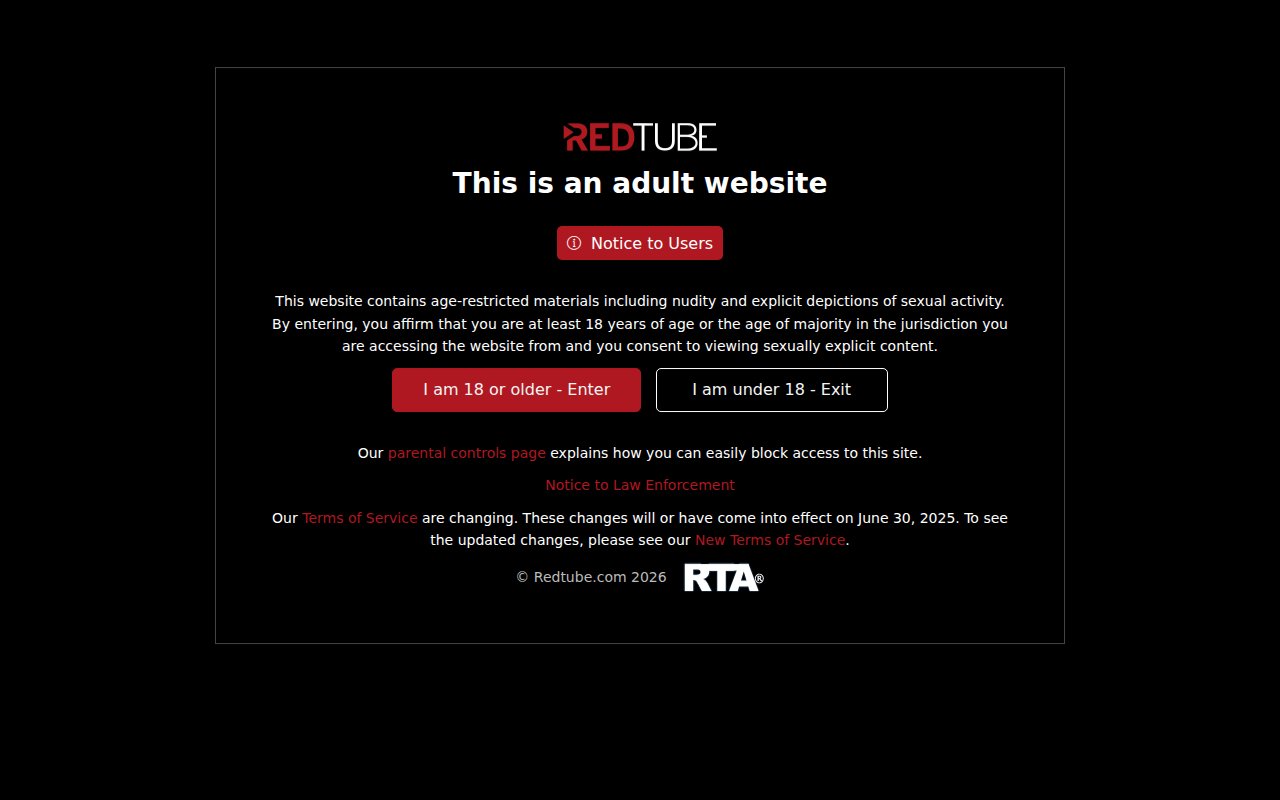 Screenshot of RedTube