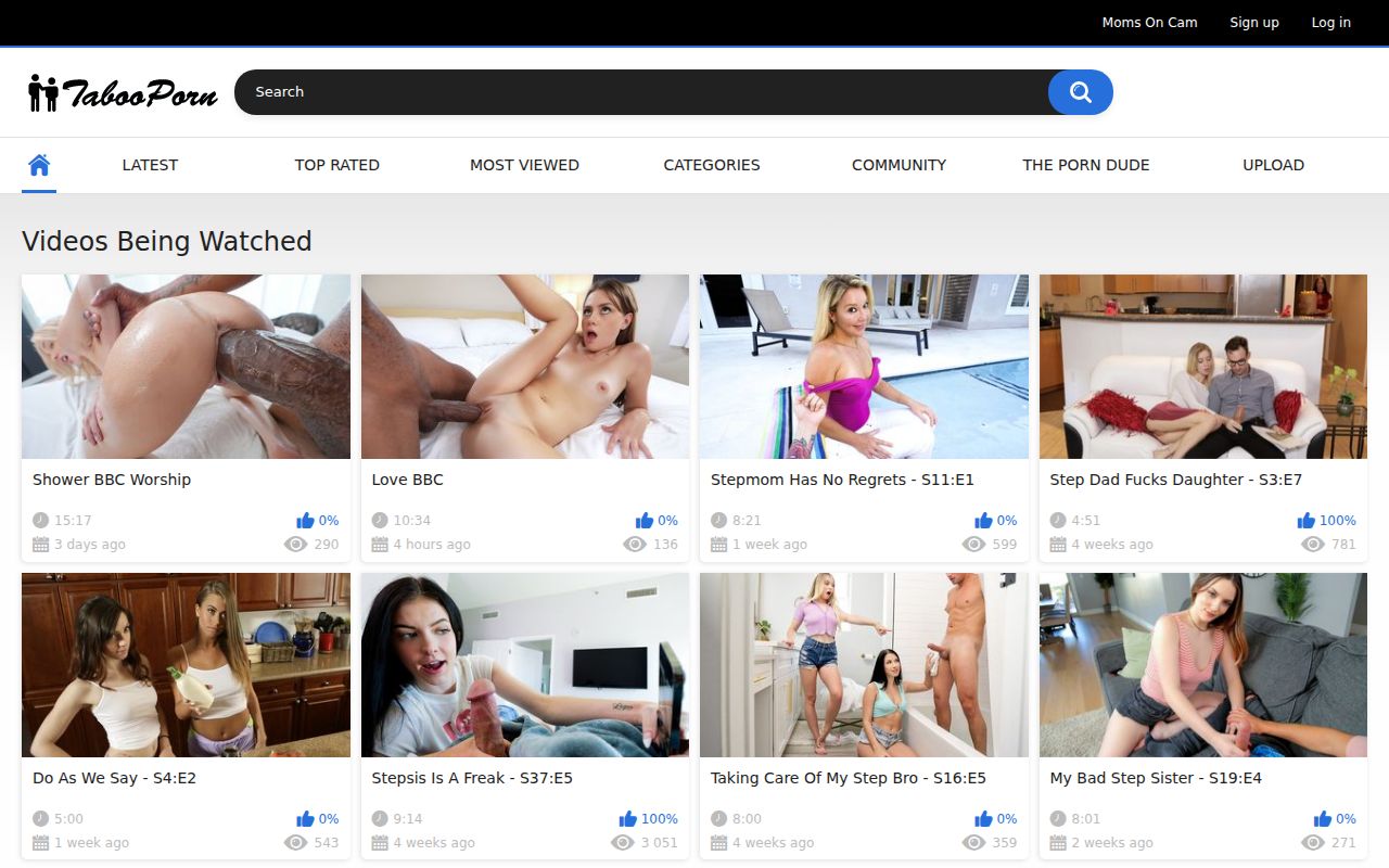 Screenshot of Tabooporn tv