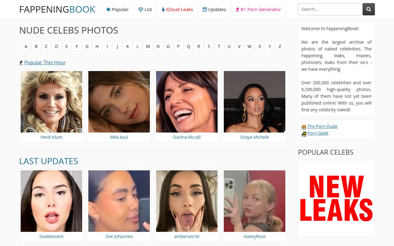 Fappeningbook screenshot