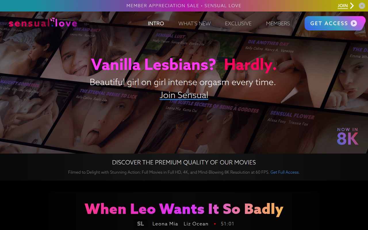 Screenshot of Sensual love