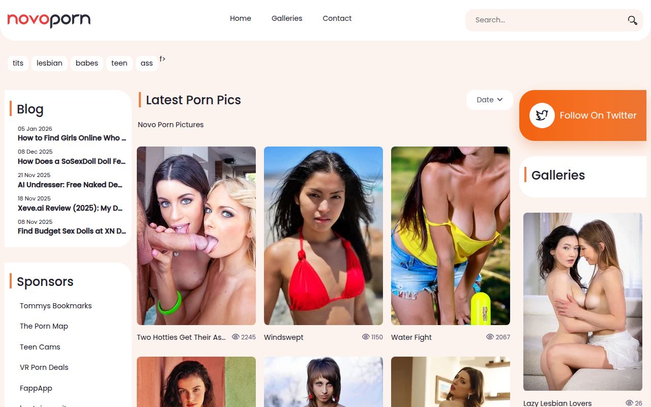 Screenshot of Novoporn