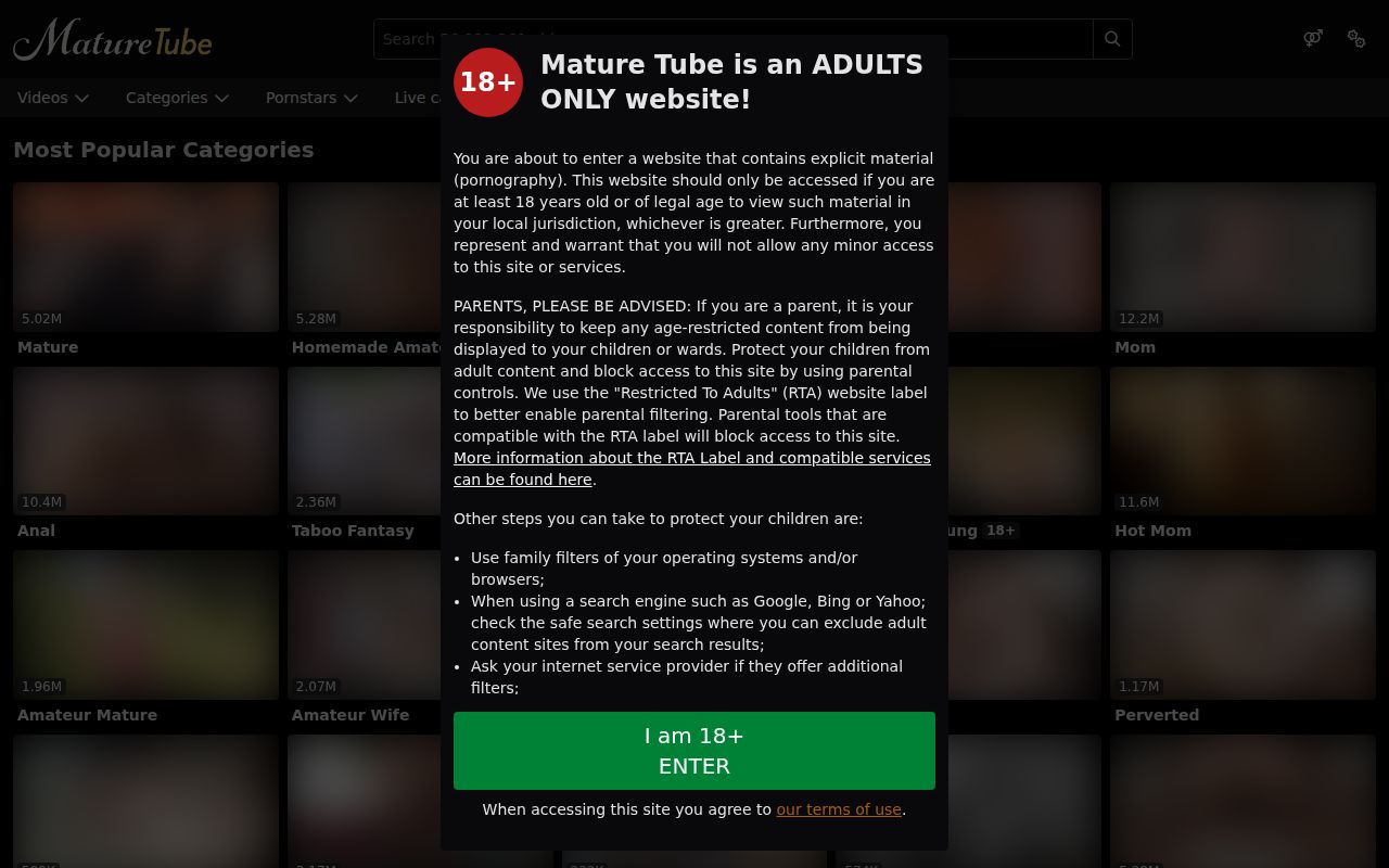 Maturetube screenshot