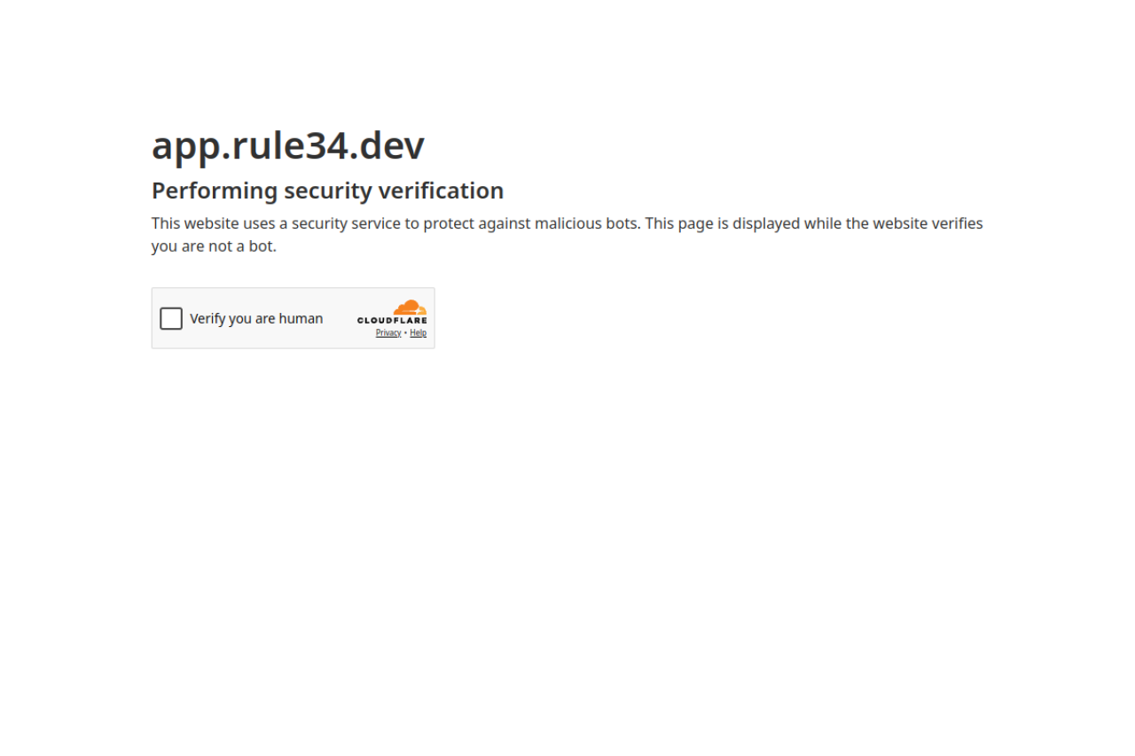 Screenshot of Rule34 dev