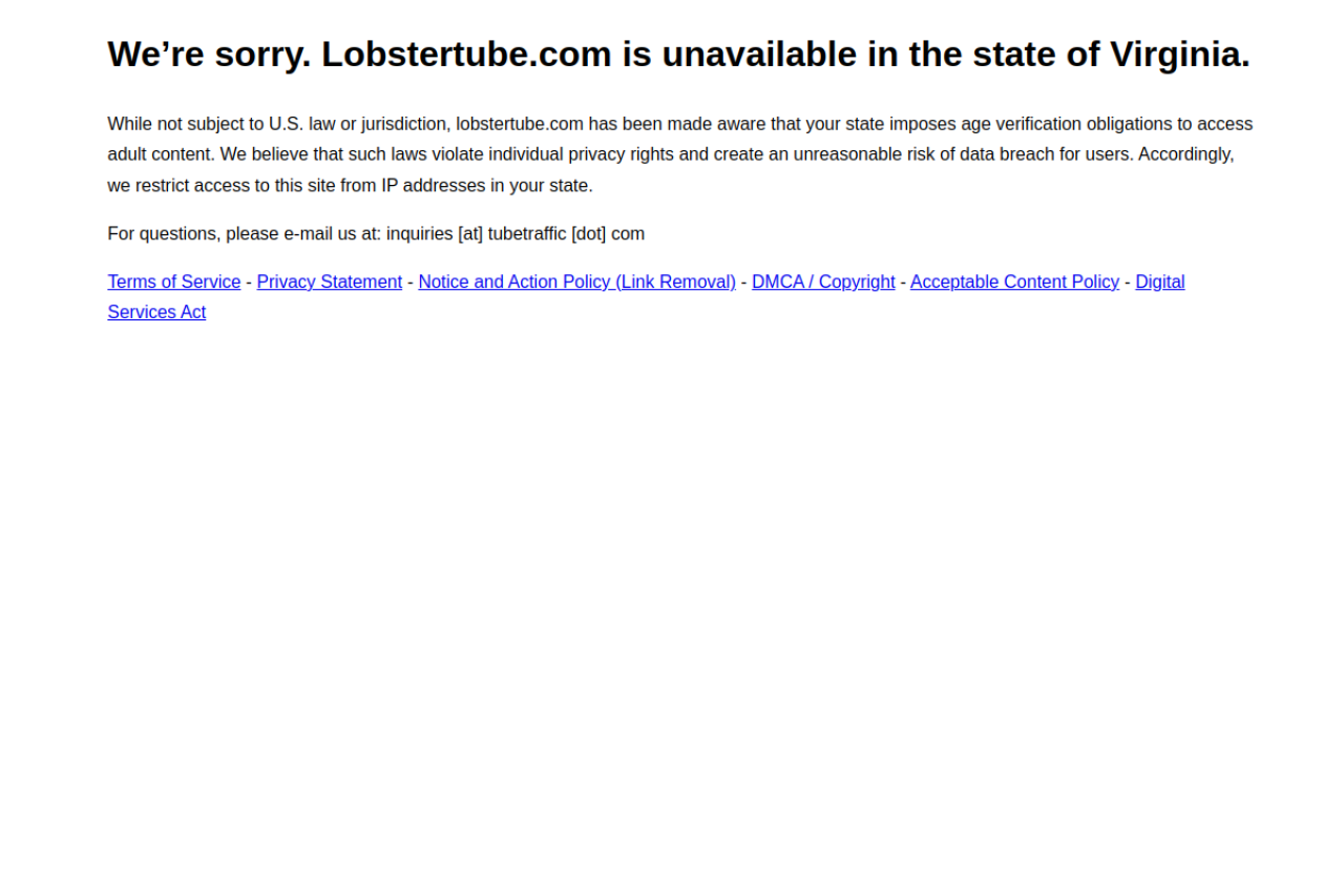 Screenshot of Lobstertube