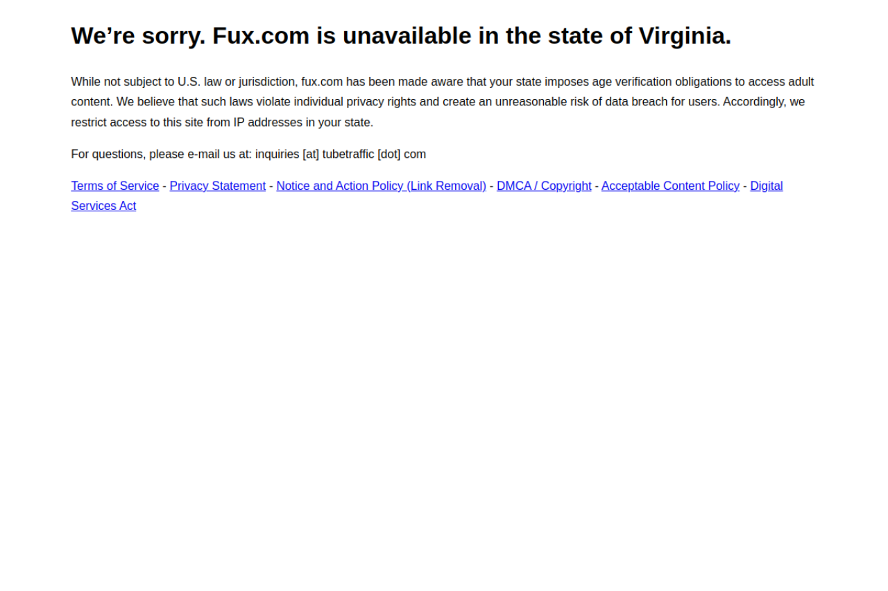 Screenshot of Fux com