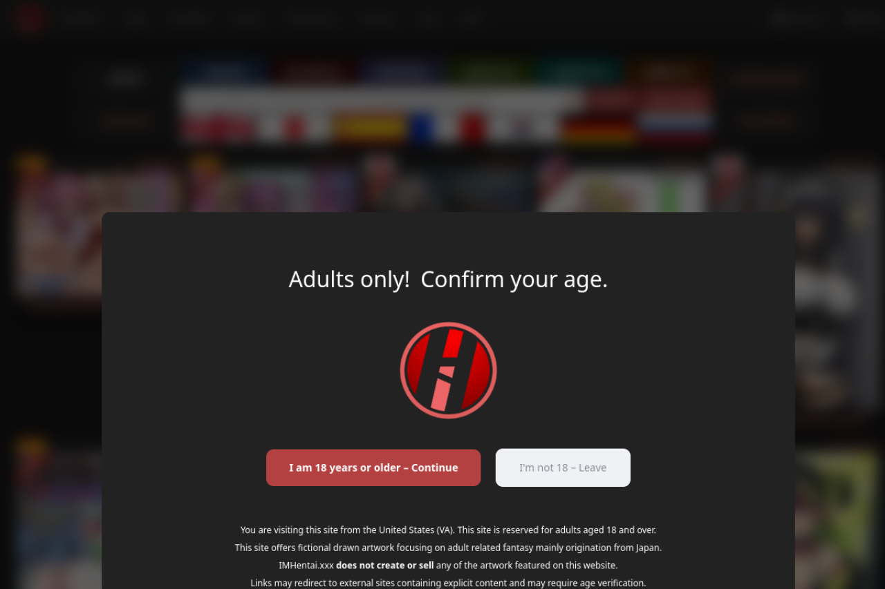 Screenshot of Imhentai