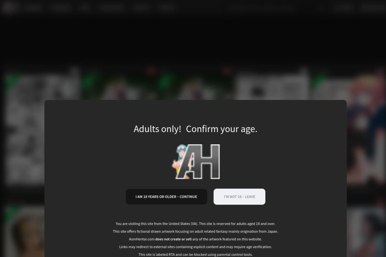 Screenshot of Asmhentai